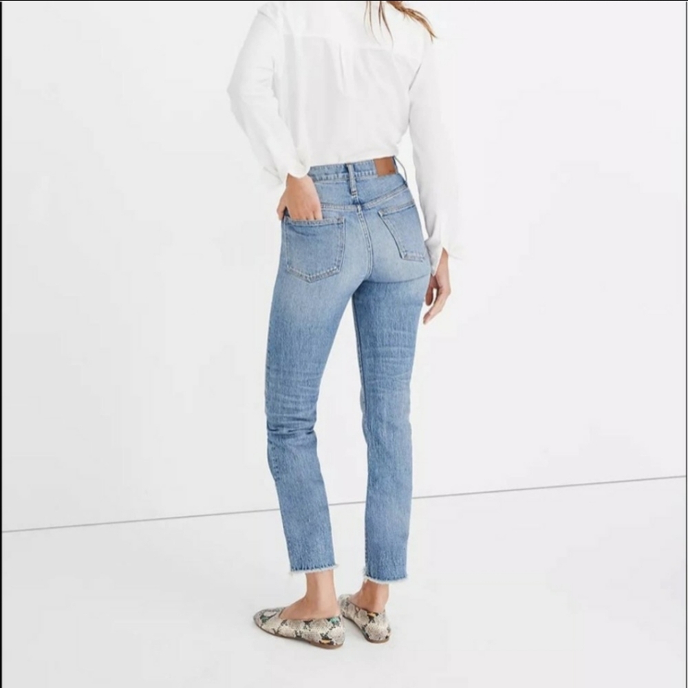 Madewell The Perfect Vintage Raw Hem Jean in Ainsworth Wash Size 26